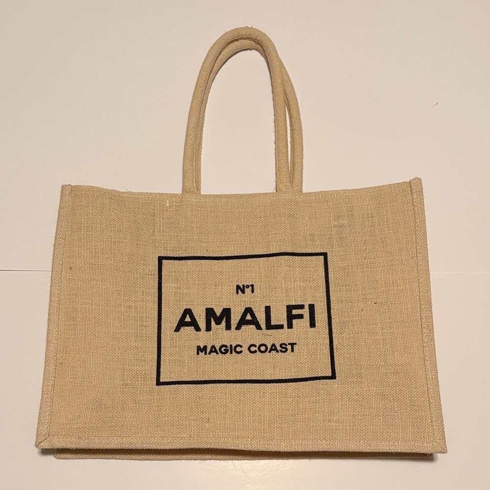 Amalfi Magic Coast Jute Tote Bag